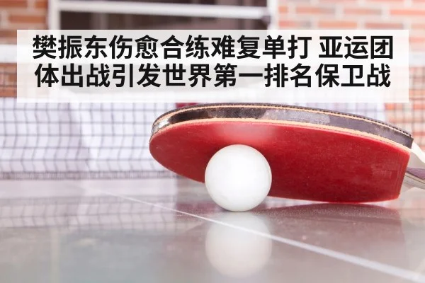 樊振东伤愈合练难复单打 亚运团体出战引发世界第一排名保卫战